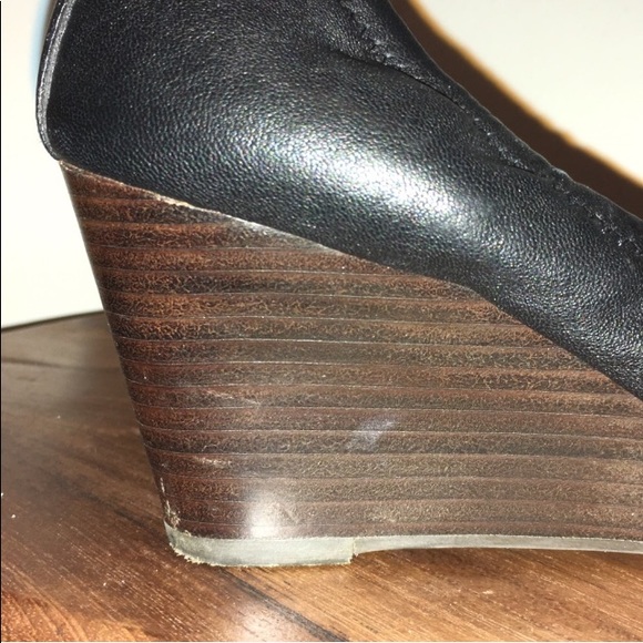 Tory Burch soft black leather wedge heels 7.5 - Picture 5 of 7